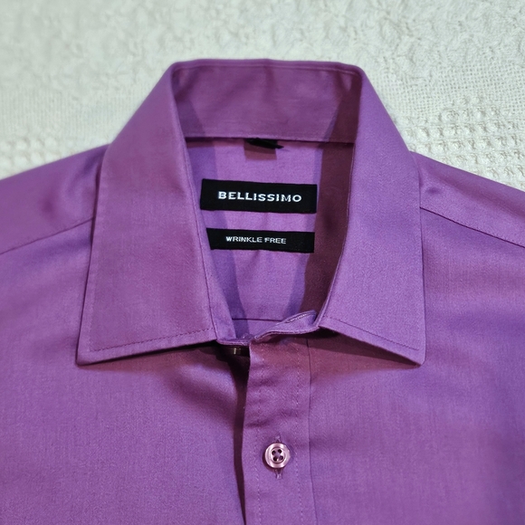 Bellissimo Wrinkle Free Mens Dress Shirt - Picture 5 of 10